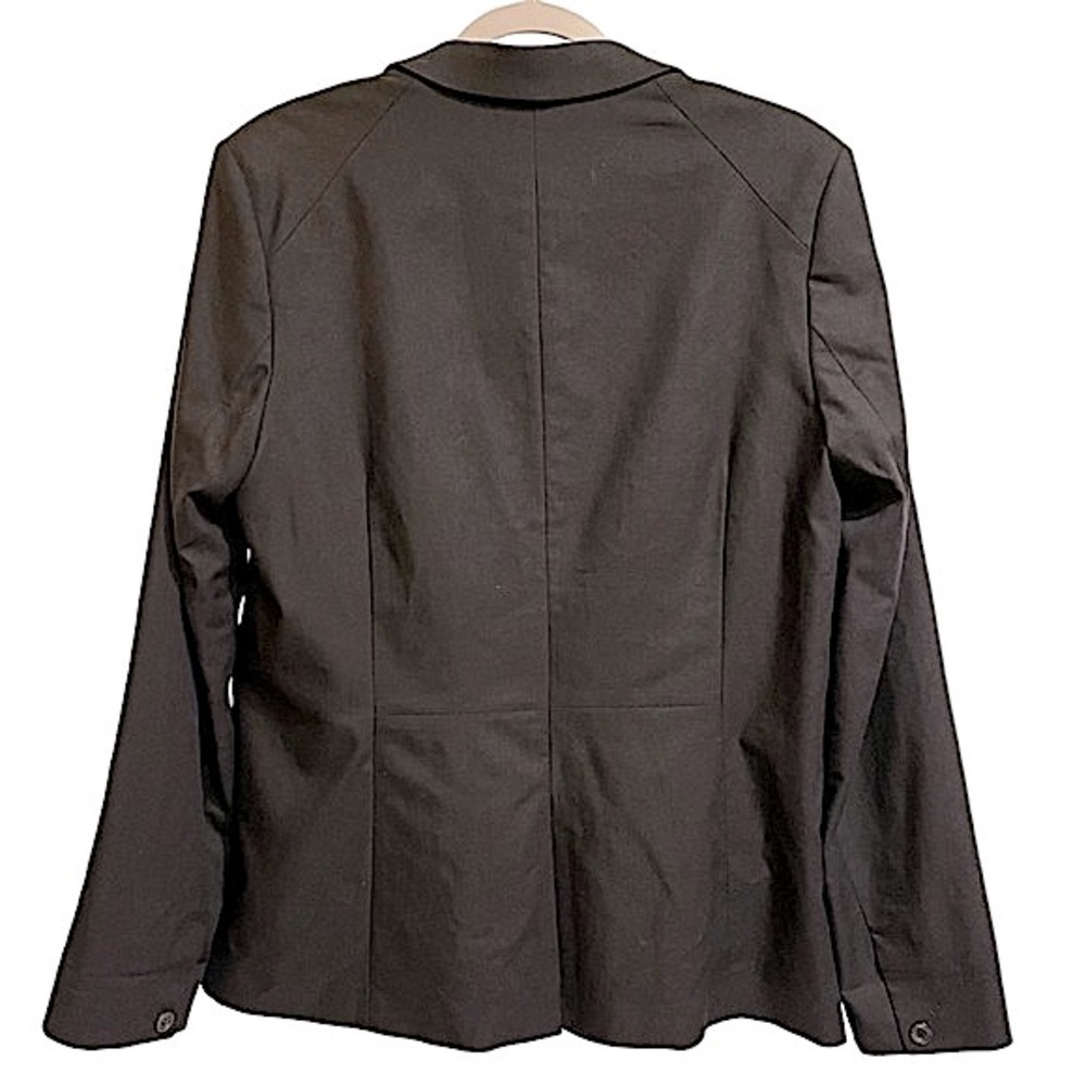 Avec Les Filles Black Boyfriend Blazer Joyce Azria Classic Jacket Washable XL - Picture 3 of 16